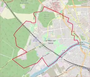 Poziția localității Le Mée-sur-Seine