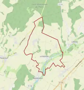 Poziția localității Le Vaumain