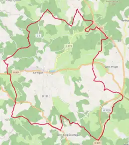 Poziția localității Le Vigan