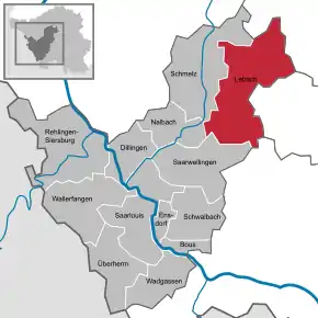 Poziția localității Lebach