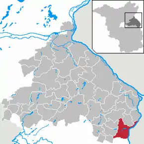 Poziția localității Lebus