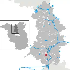 Poziția localității Leegebruch