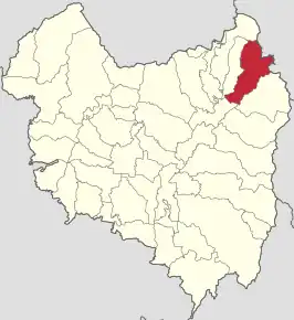 Amplasarea în cadrul județului