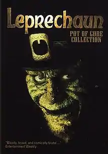 Un Leprechaun aşa cum apare pe colecţia DVD Leprechaun Pot of Gore Collection