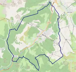 Poziția localității Les Gets