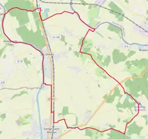 Poziția localității Les Ormes