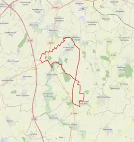 Poziția localității Les Rues-des-Vignes