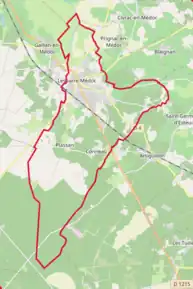 Poziția localității Lesparre-Médoc