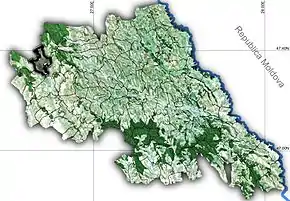 Amplasarea în cadrul județului