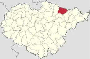 Localizare în cadrul județului