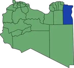 Poziția localității Districtul Al Butnan