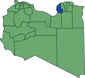 Poziția localității Districtul Al Hizam Al Akhdar
