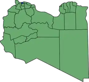 Poziția localității Districtul Az Zawiyah