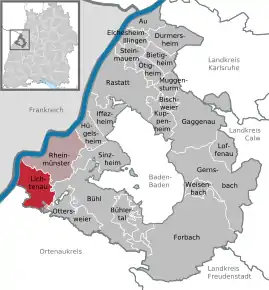 Poziția localității Lichtenau