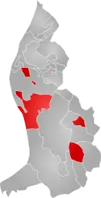 Teritoriul localității Vaduz în Liechtenstein