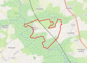 Poziția localității Liesville-sur-Douve