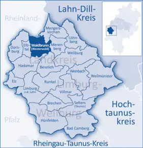 Poziția localității Waldbrunn