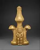 Poporo; secolele 1-7; aur; înălțime: 22,9 cm; Muzeul Metropolitan de Artă (New York City)