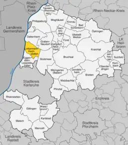 Poziția localității Linkenheim-Hochstetten