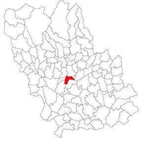 Poziția localității Lipănești