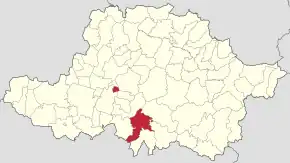 Poziția localității Lipova