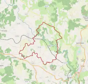 Poziția localității Lissac