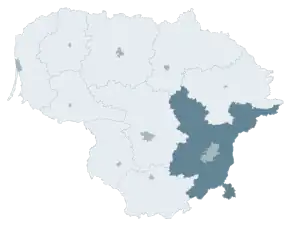 Poziția localității Vilnius