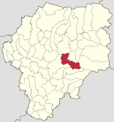 Localizare în cadrul județului