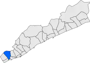 Poziția localității Alella