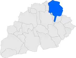 Poziția localității Arbeca