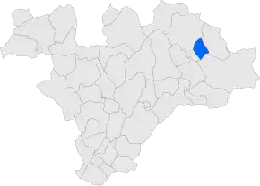 Poziția localității Campins