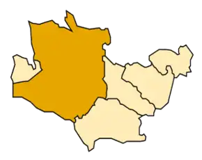 Poziția localității Caspe