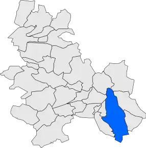 Poziția localității Piera