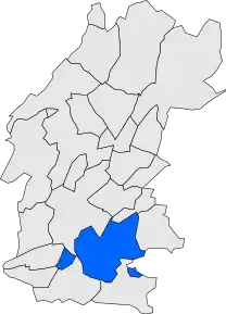 Poziția localității Ribera d'Ondara