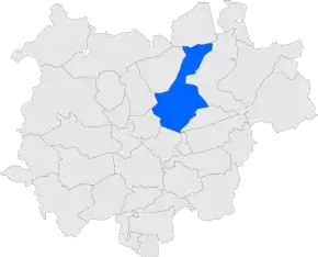 Poziția localității Sallent