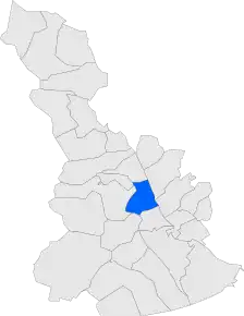 Poziția localității Sant Vicenç dels Horts