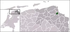 Poziția localității Appingedam