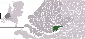 Poziția localității Dordrecht