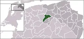 Poziția localității Grootegast