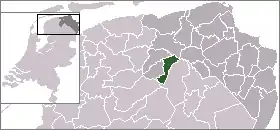 Poziția localității Leek