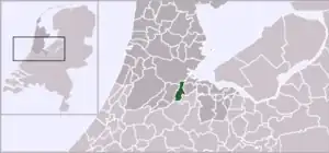 Poziția localității Ouder-Amstel