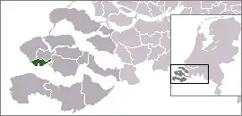 Poziția localității Vlissingen