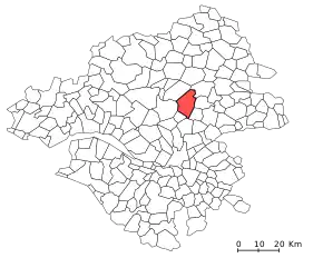 Poziția comunei pe harta departamentului Loire-Atlantique