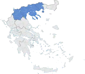 Poziția regiunii Macedonia