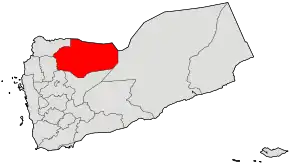 Localizarea guvernoratului Al Jawf pe harta Yemenului