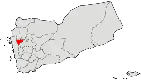 Localizarea guvernoratului Al Mahwit pe harta Yemenului