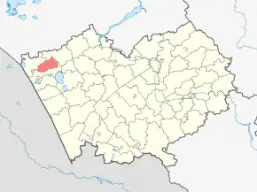 Poziția localității Raionul național german Halbstadt