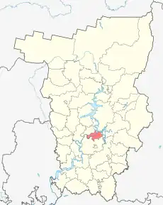 Poziția localității Perm