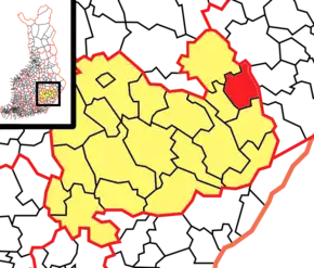 Poziția localității Savonranta