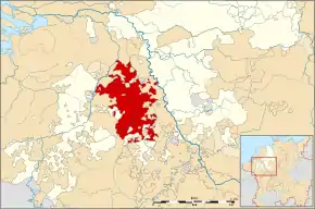 Poziția localității Ducatul de Jülich